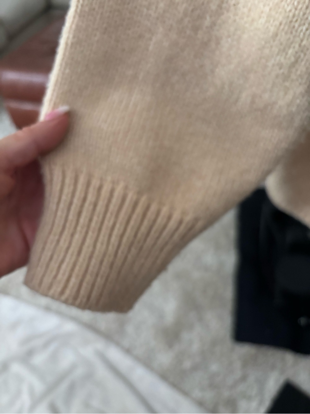 bohme Cream Button-Front Knit Shacket - Picture 5 of 5